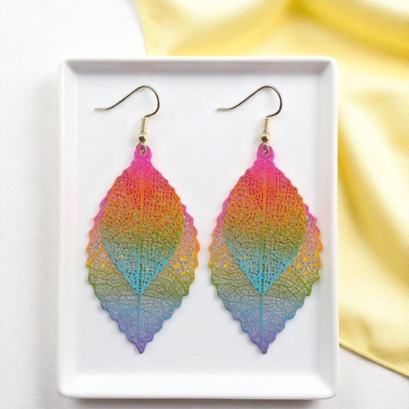 Vibrant Multicolored Earrings: Splash of Fun for Your Ears!  5 Styles Available - Picture 15 of 16